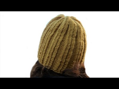 Tricotin - Tuto Bonnet cloche. Loom Knitting (brimless)