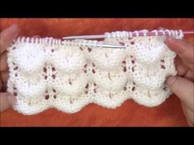 Un point de vague au tricot - La Grenouille Tricote