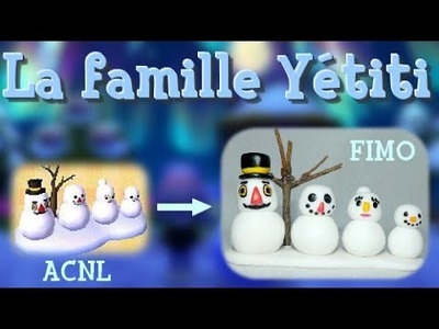 La famille Yétiti ⛄ DIY fimo ???? Animal Crossing spécial Noël