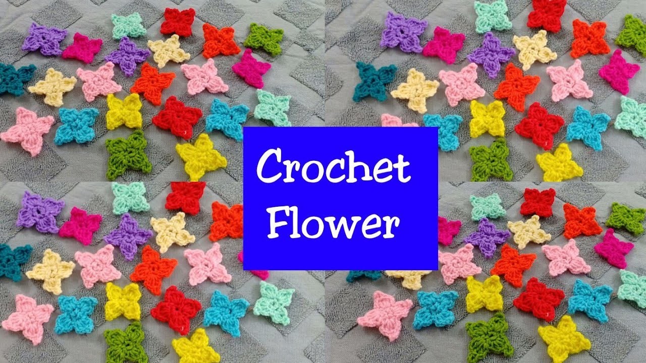 CROCHET : Crochet Easy Flower | কুরুশকাঁটার তৈরি ফুল | Crochet | কুরুশকাঁটা   | Tamanna Nasir