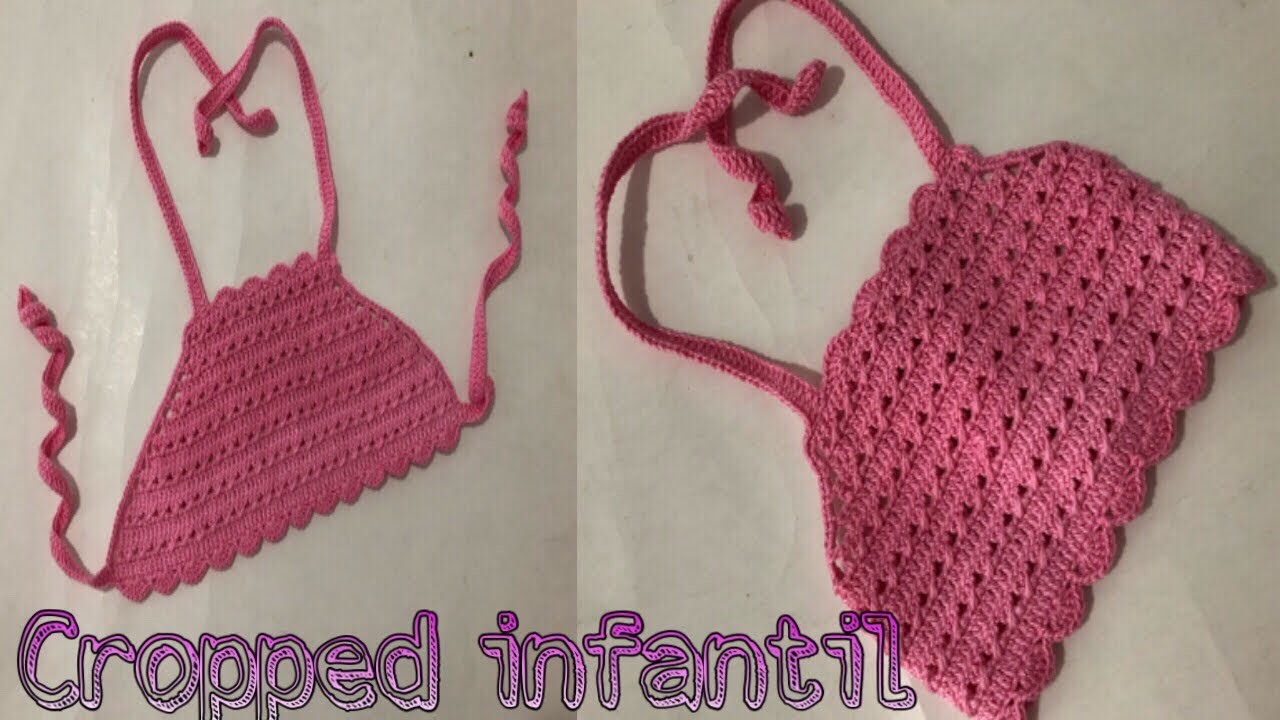 Cropped de crochê infantil Part 1