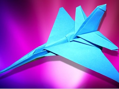 Origami : ✈ Avion de chasse ???? F 16 ???? Jet Fighter
