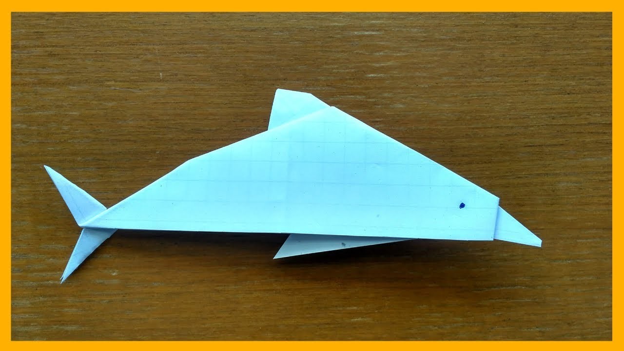 ORIGAMI : Dauphin En Papier TUTO Facile