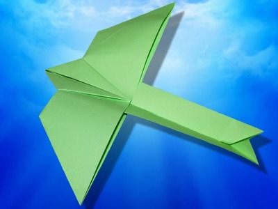 Origami facile : ✈ Avion-oiseau ???? qui vole ???? très bien