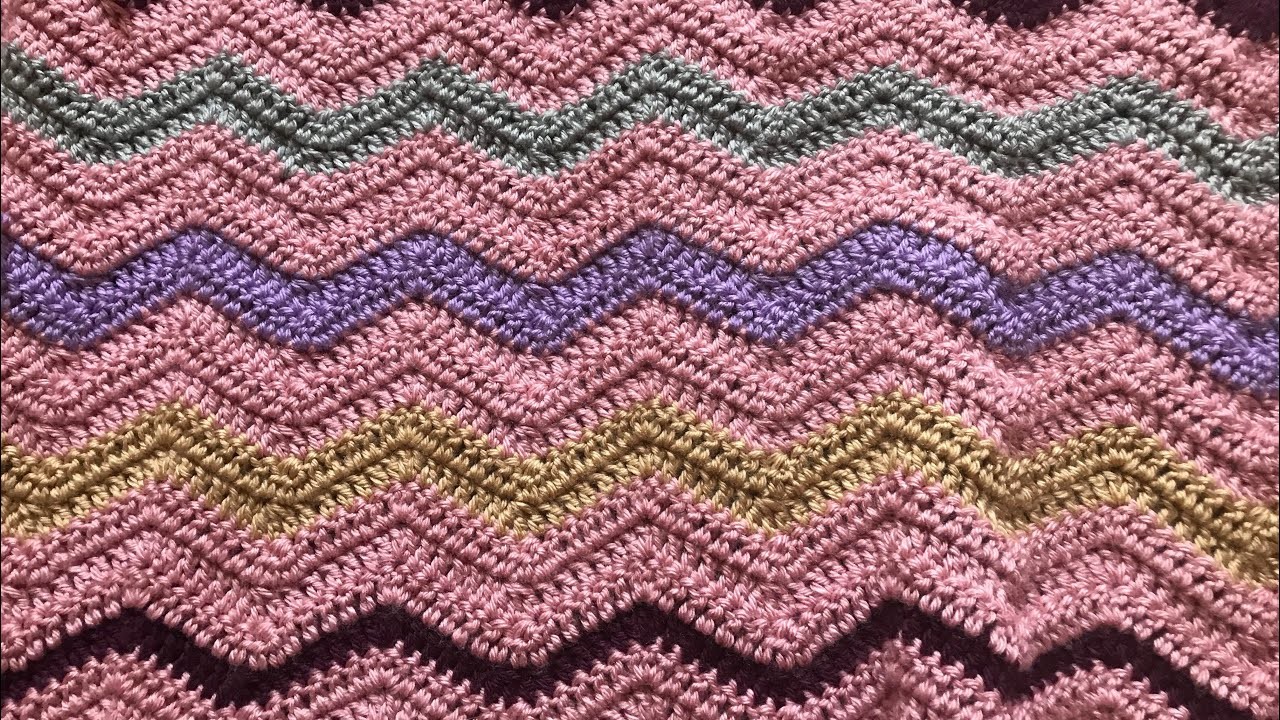 POINT ZIG ZAG, VAGUE.  AU CROCHET!
