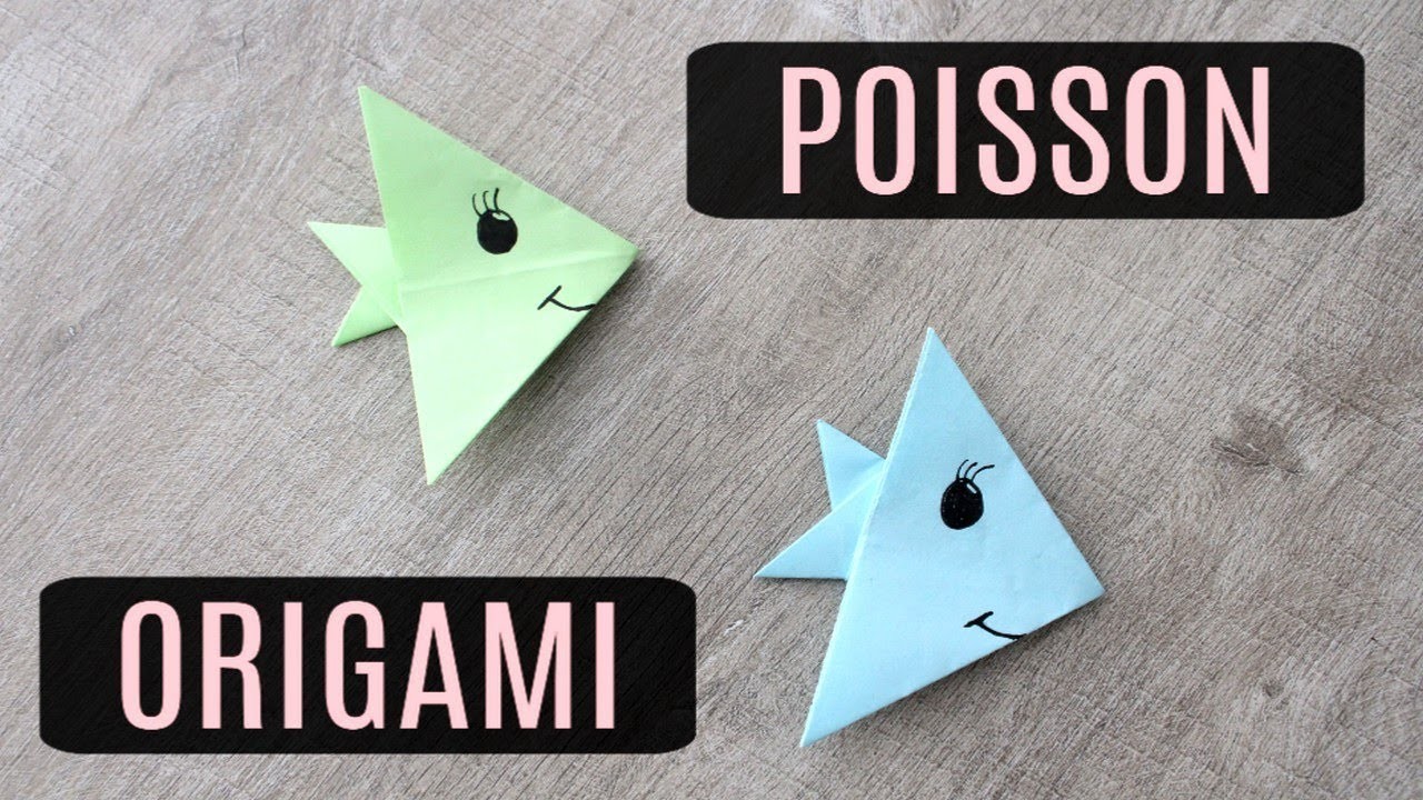 Poisson en Origami Facile ! DIY 1er Avril