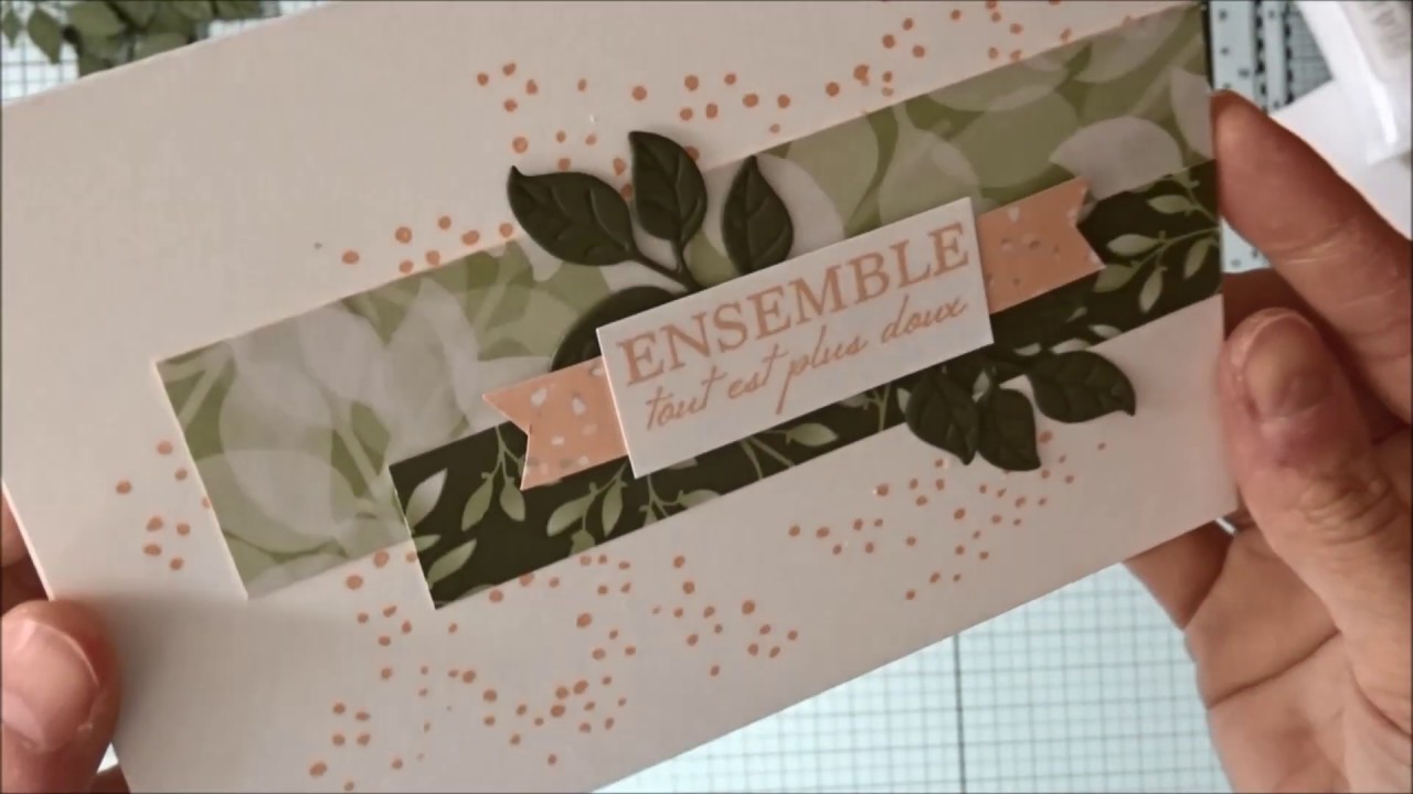[Stampin'Up!]  collection Idylle Fleurie : comment réaliser une carte avec des chutes de papier