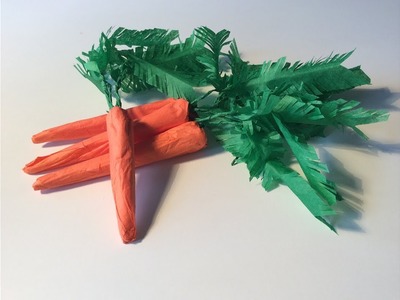 Tuto carotte en papier. Diy paper carrot