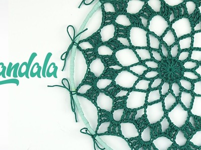 TUTO comment faire un mandala au crochet décoration murale