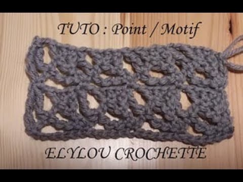 TUTO cours 68 : Point. motif au crochet réversible !