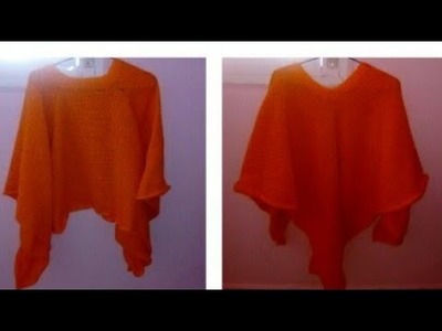 Tuto crochet  poncho au crochet  partie 2.2