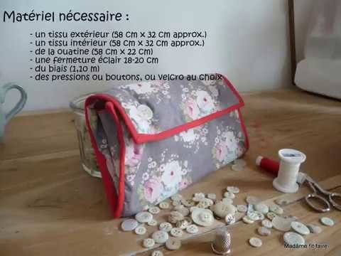 Tutoriel pour coudre une trousse pochette à soufflet