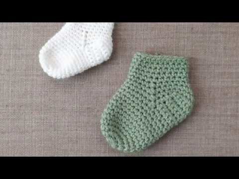 Chaussette bébé au crochet