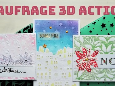 Tuto Scrapbooking - Carterie - Cartes de Noel – Caufrage 3D ACTION