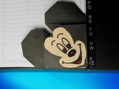 Origami facile : ???? Marque-page  "Mickey Mouse"