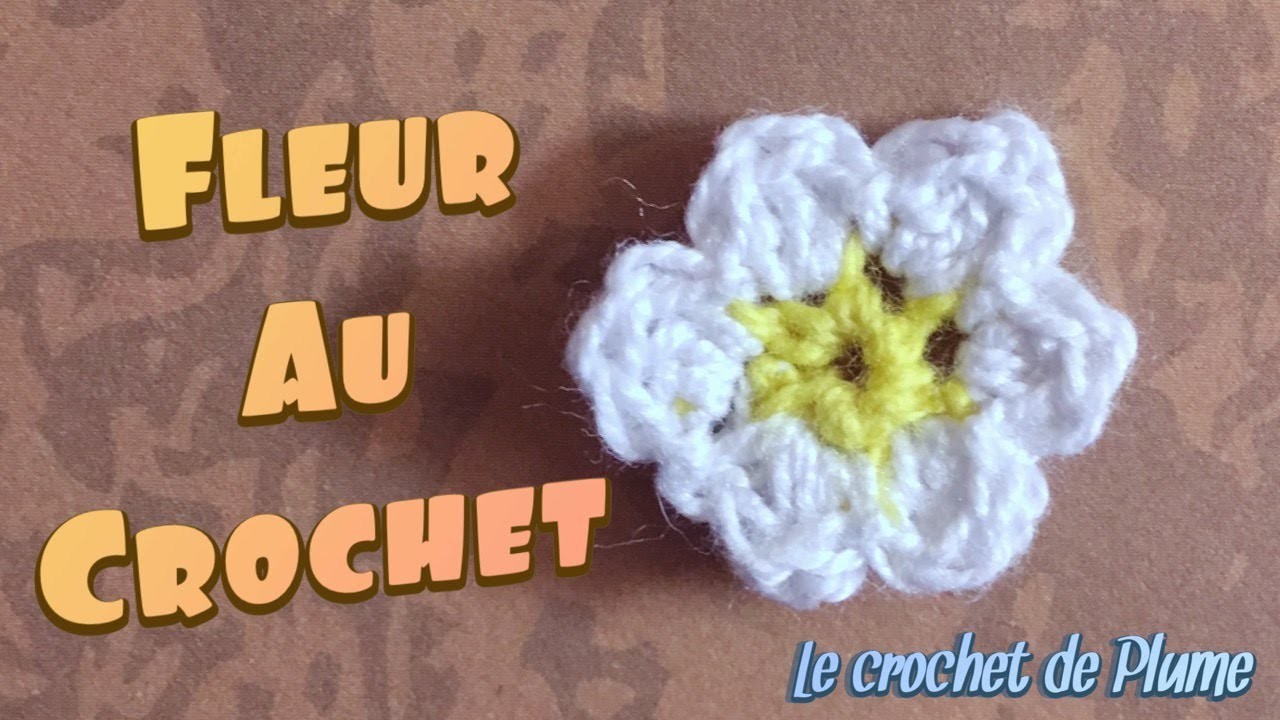 Tuto Modèle de fleur au crochet Facile en français - 6 pétales ????