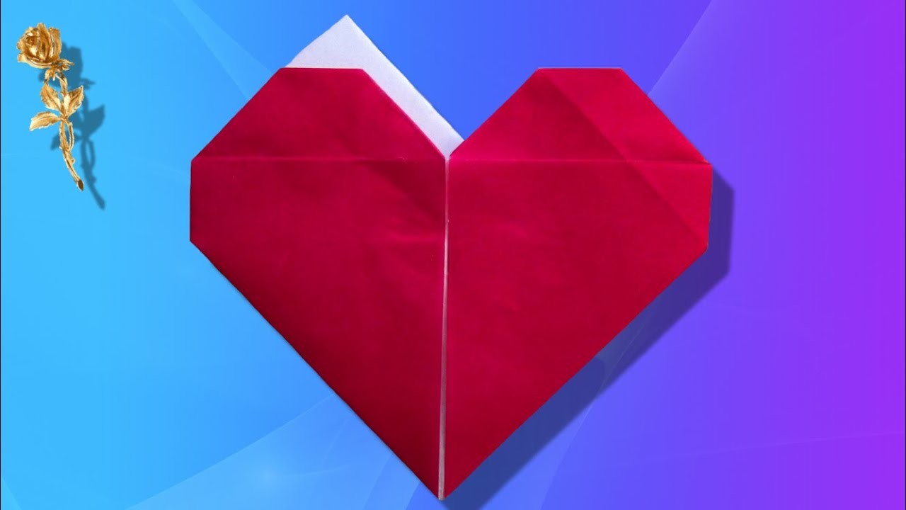 Origami facile : ???? Pochette ???? « Cœurs »