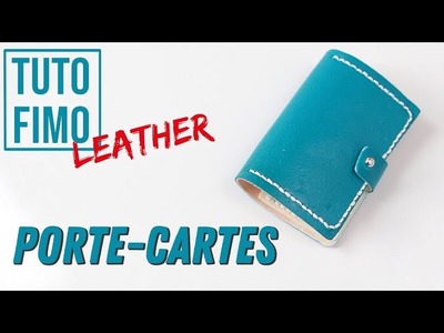 Polymer Clay Leather Tutorial - Card Holder.Porte-Cartes
