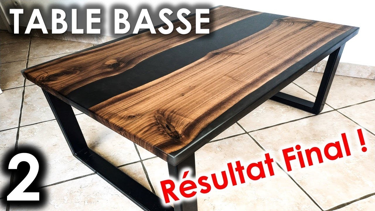 TABLE BASSE DIY : Résine EPOXY + Noyer Noir Américain | Partie 2 | RÉSULTAT FINAL !