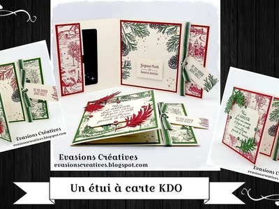 Atelier-Tuto { Noël } "Un étui à carte KDO" par Évasions Créatives