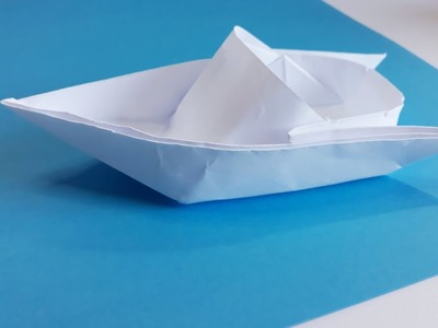 Comment faire un bateau en origami, how to make an origami boat