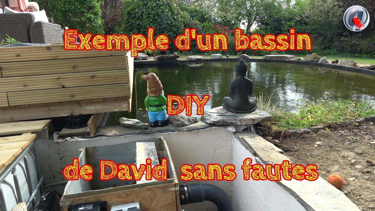 Exemple d'un bassin DIY de David  sans fautes