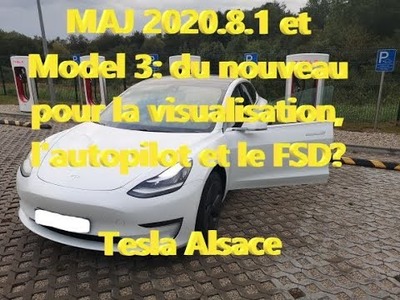 Tesla model 3 et Mise à jour 2020.8.1: visualisation des panneaux, autopilot,. : quelles nouveautés?