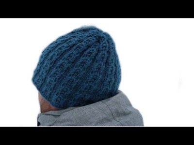 Tricotin - Tuto Bonnet point de côte perlée. Hat Loom knitting (DIY ACTION)