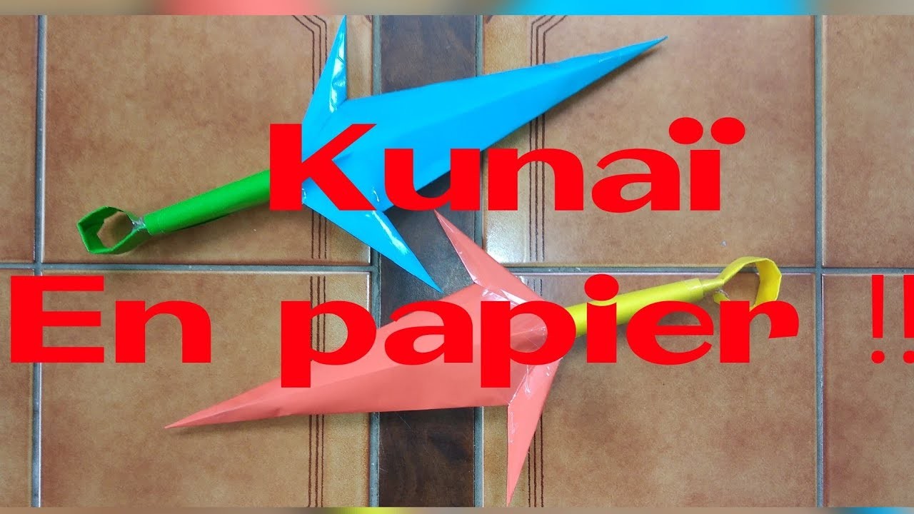 [TUTO] Comment faire un Kunaï en papier ! Facile !!