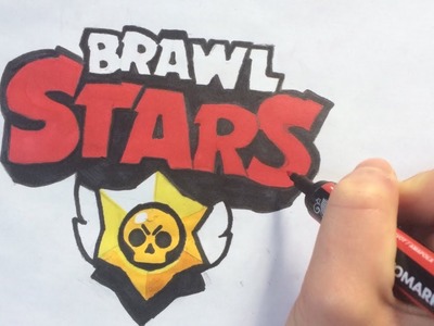 COMMENT DESSINER LE LOGO DE BRAWL STARS FACILEMENT! | Dessin Brawl stars