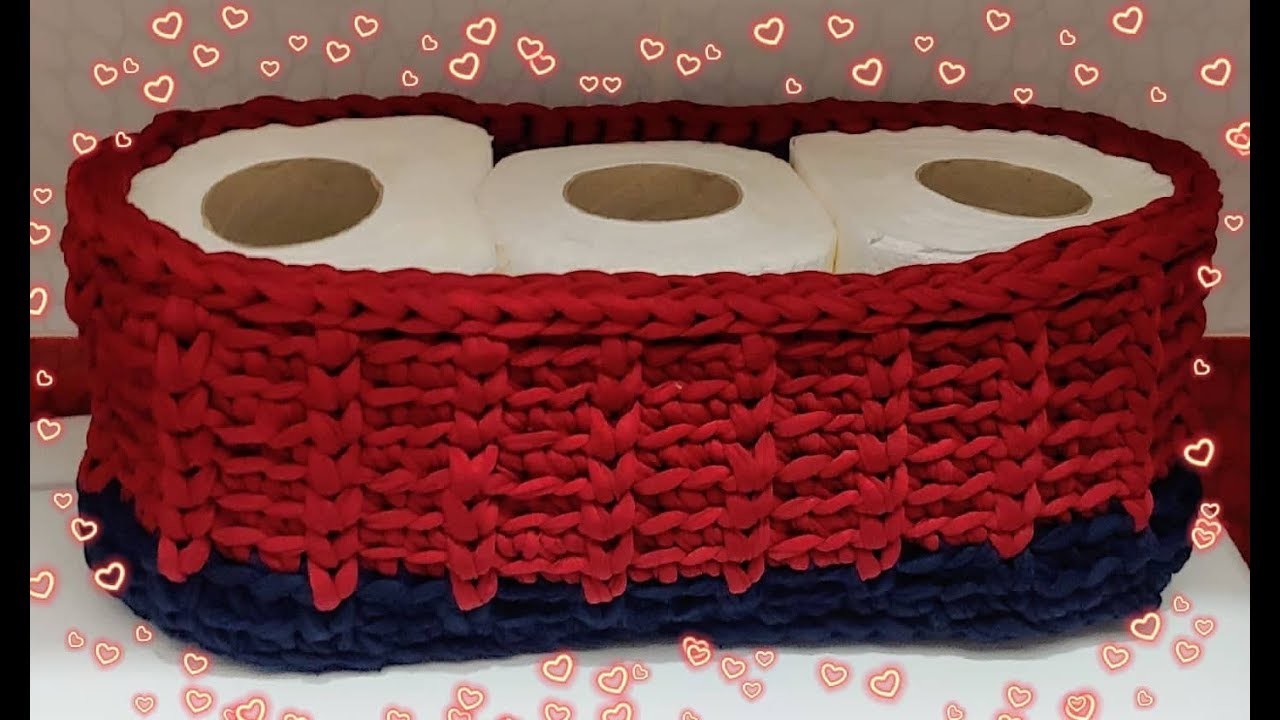 Crochet Corbeille Ovale2 "Pas à Pas"