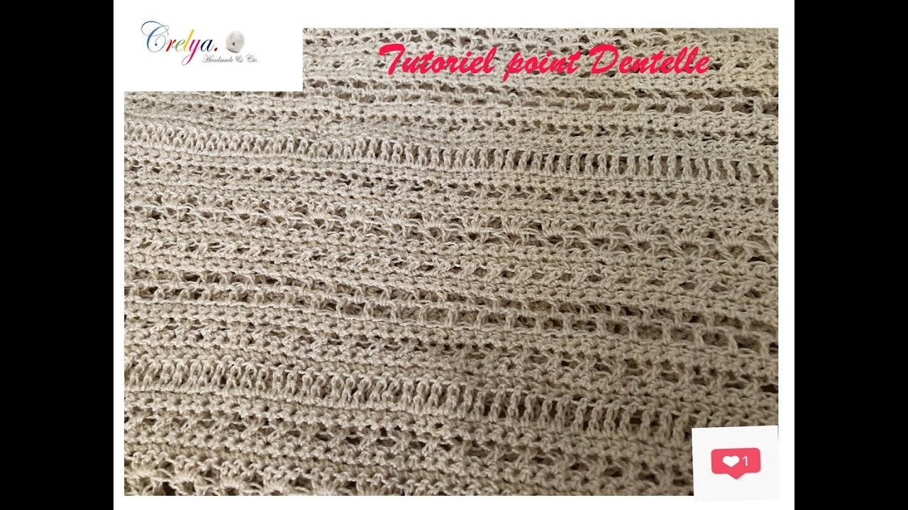 Tutoriel "Point Dentelle" ~☆~Crochet~☆~ {Crelya Handmade}