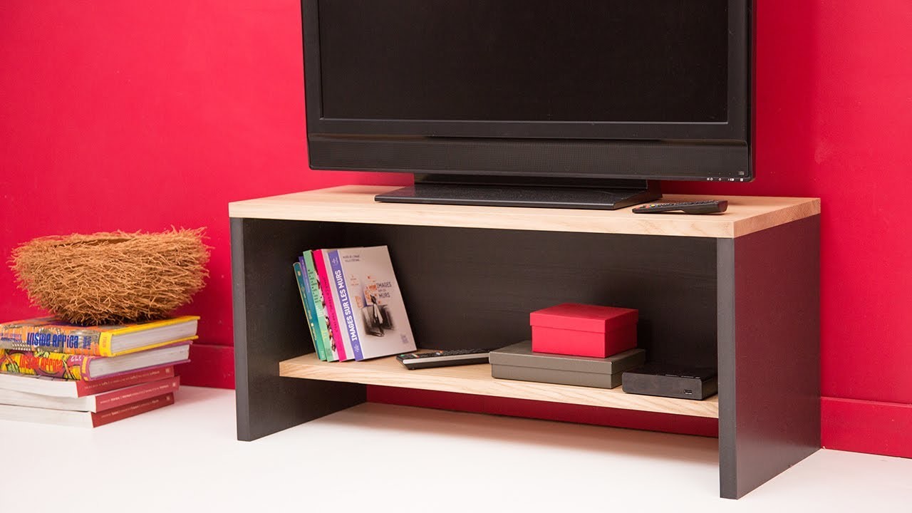 TUTO BRICO - Comment fabriquer un meuble TV en bois massif et MDF noir avec La Boutique Du Bois