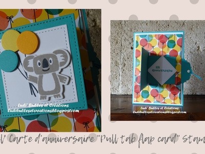 *Tutoriel* Carte d'anniversaire pour enfants - Pull Tab Flap Card avec les produits Stampin' Up!