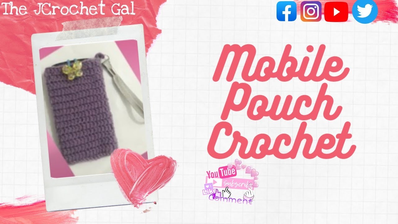 Tutorial:How to crochet mobile pouch pattern | crochet mobile cover | Crochet ideas