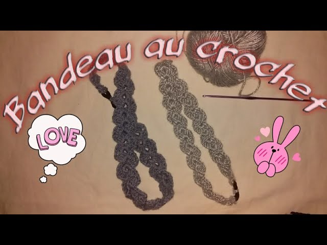 Tuto #crochet : #Bandeau au crochet. How to crochet a headband