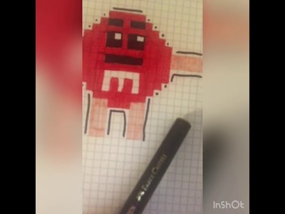 Tuto pixel art rouge m&m