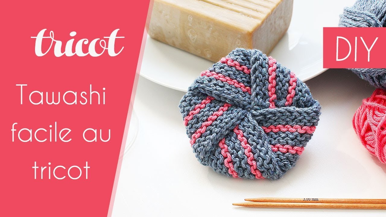 DIY Tawashi au tricot : comment tricoter facilement une éponge écologique - Tuto par Alice Gerfault