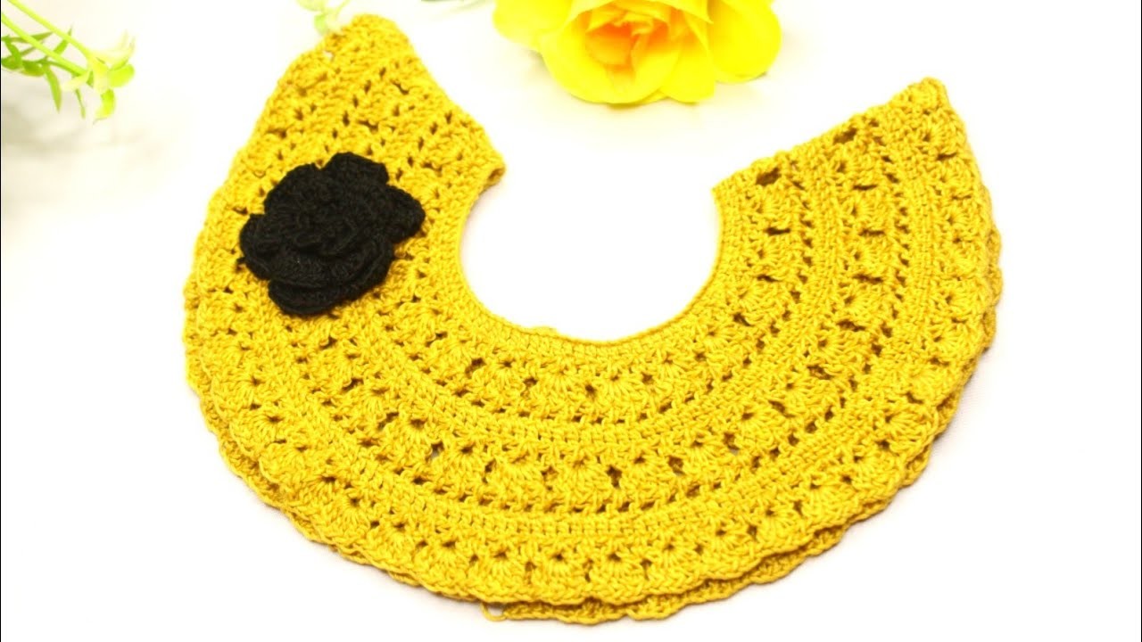 #20Vary nice crochet yoke 20||কুরুশের বাচ্চাদের জামার গলার ডিজাইন.Maksudalima