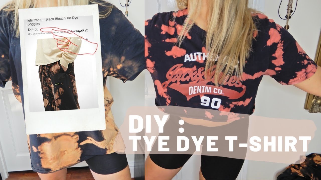 DIY | HOW TO TIE DYE A T-SHIRT | Facile et Rapide , upcycling