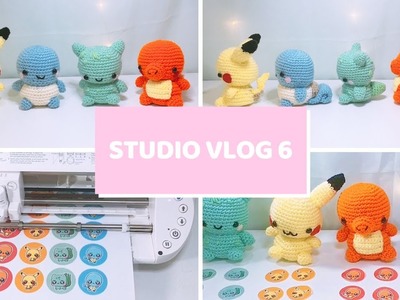 Studio Vlog 6: Pokémon Crochet Plushies, Pokemon Stickers, & Cancelled Cons