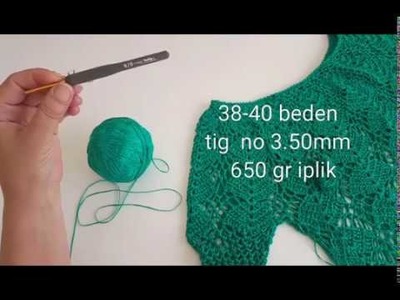 CROCHET ZUMRUT DRESS  Part :1.3#orguelbise #crochet #elbise #crochet #dress #crochetdres
