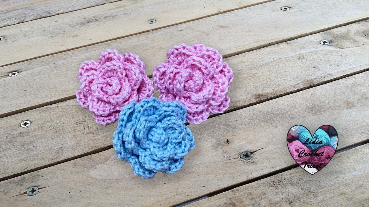 Mini fleurs crochet facile et rapide!