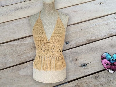 Top Boho ☀️Crochet toutes tailles "Lidia Crochet Tricot"