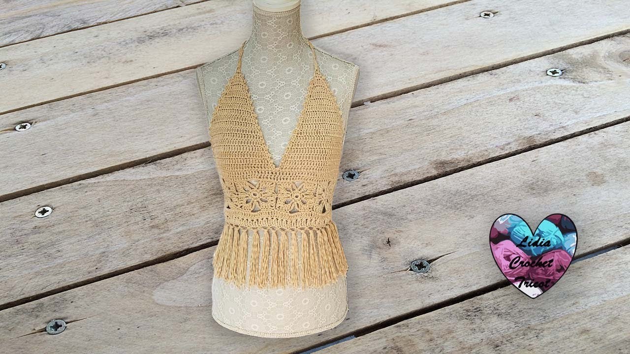 Top Boho ☀️Crochet toutes tailles "Lidia Crochet Tricot"