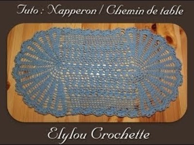 TUTO crochet : Napperon. Chemin de table