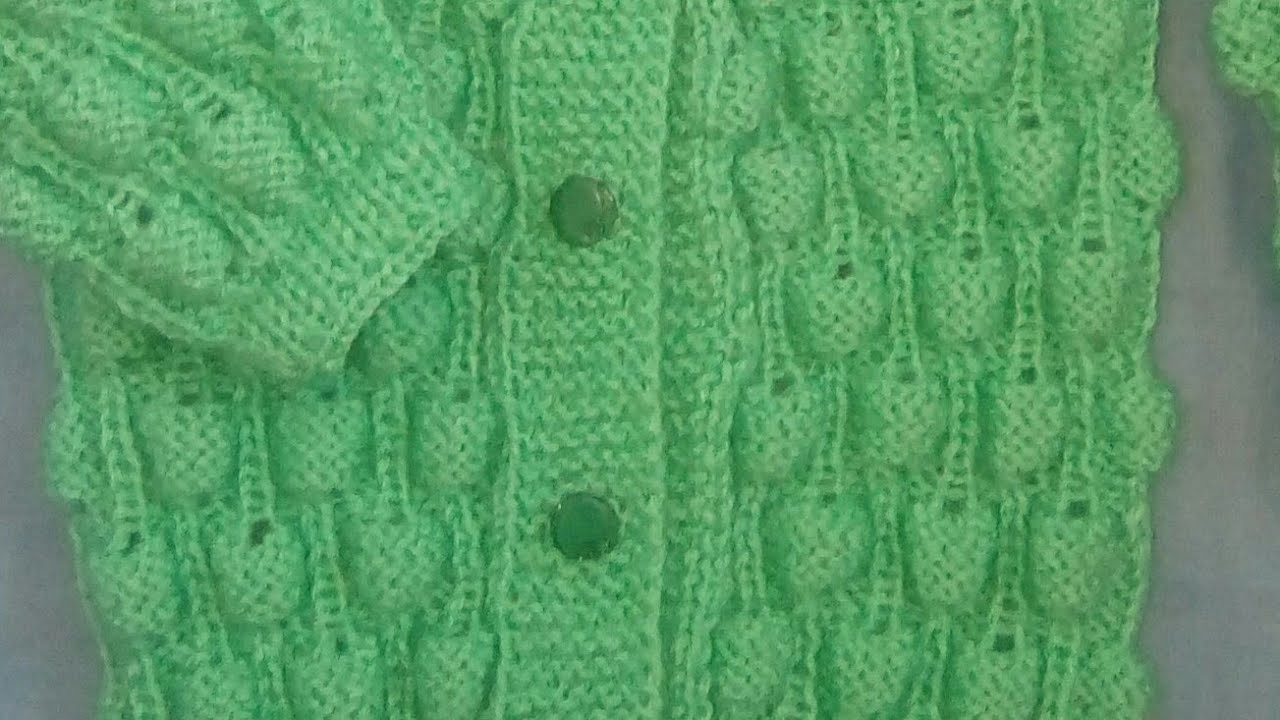 Tuto tricot  le point ajouré le point des  framboises au tricot.