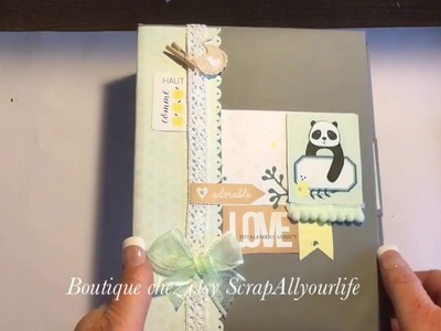 Album bébé scrapbooking 40 photos