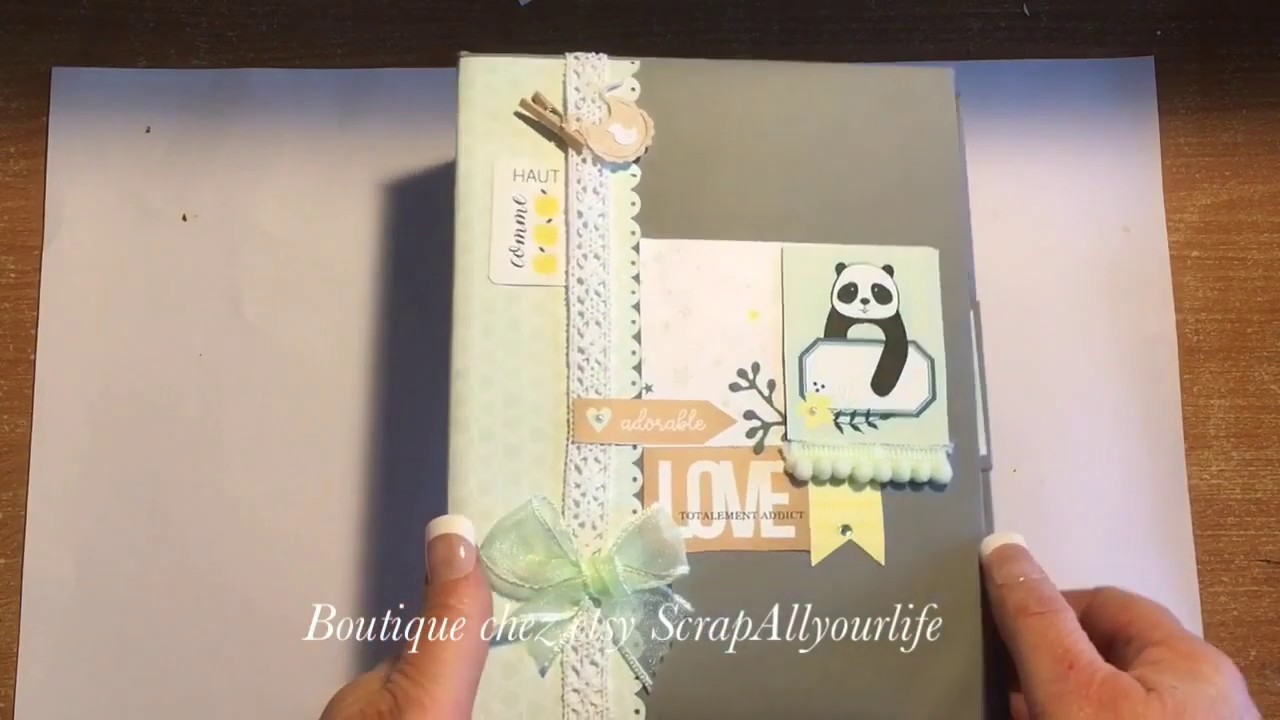 Album bébé scrapbooking 40 photos