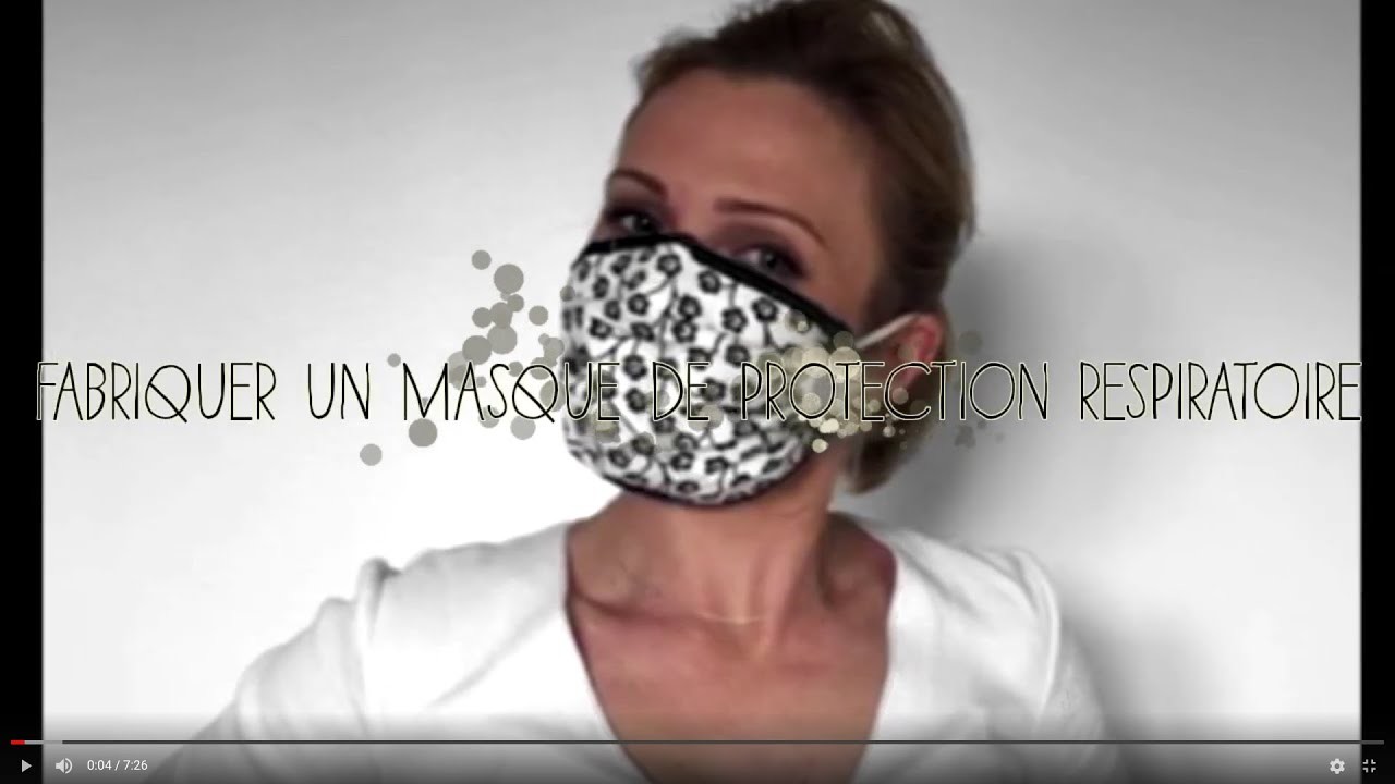 Fabriquer soi-même un masque de protection en tissu, lavable et réutilisable